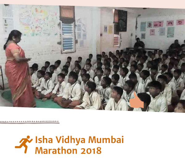 Isha Vidhya Mumbai Marathon 2018