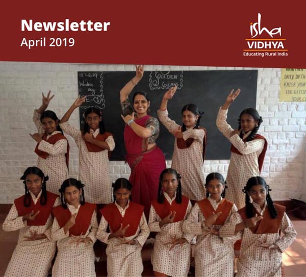 Isha Vidhya Newsletter - April 2019